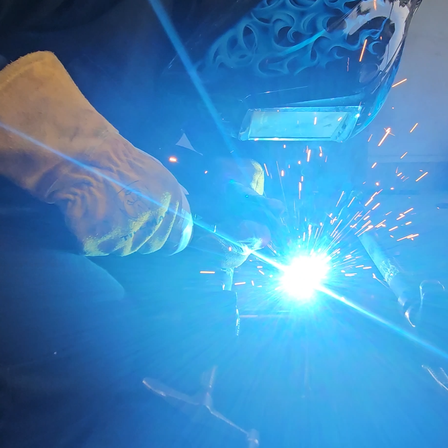 Welding the chassis